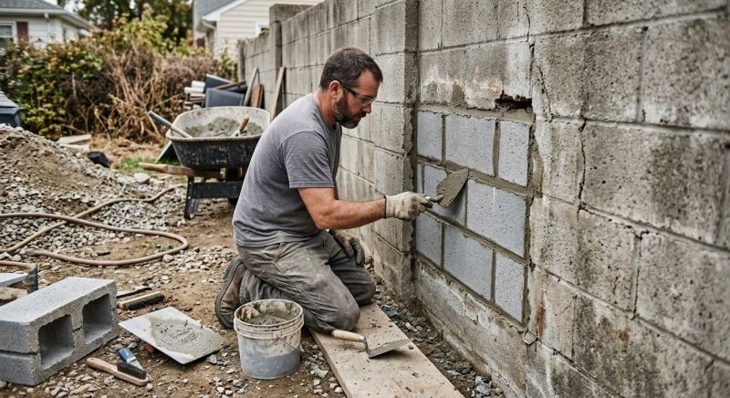 Cement Block Repair in Cleveland, OH