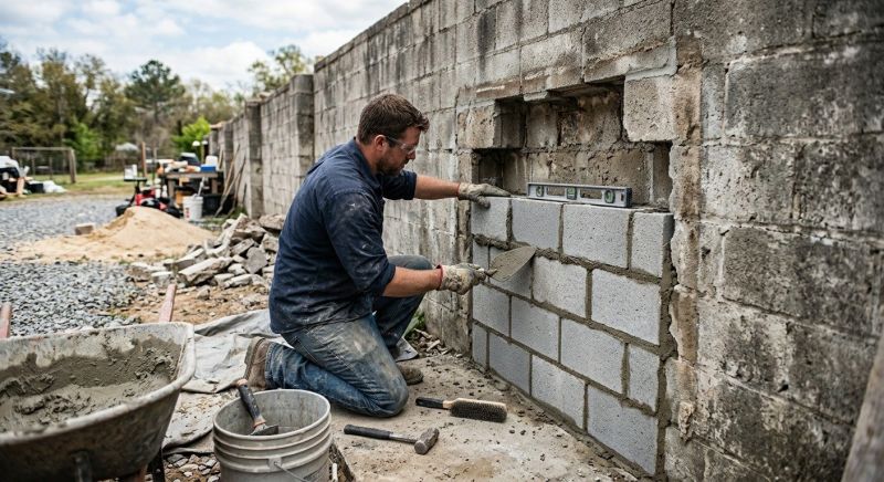 Cinder Block Repair in Cleveland, OH