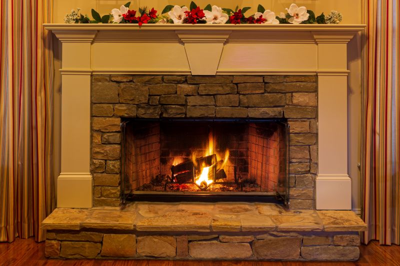 Fireplace with Custom Mantel